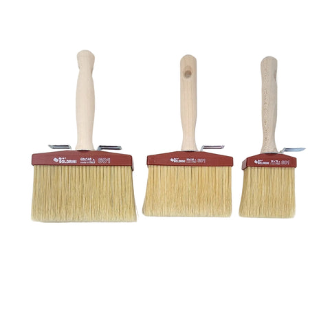 601-Boldrini Premium Lime Brush w/Natural & Synthetic Fibers